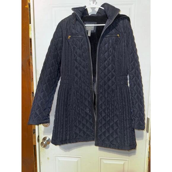 St. John's Bay Womens Removable Hood Packable Lightweight Puffer Jacket L - Picture 1 of 3